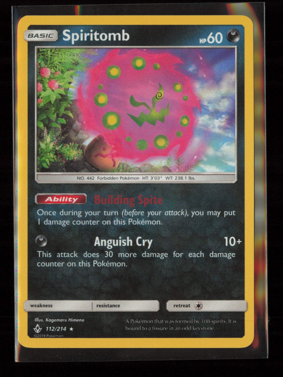 Spiritomb Holo Rare SM - Unbroken Bonds 112/214 LP