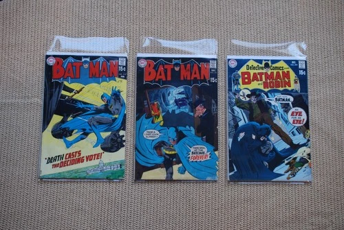 Vintage DC Batman Comics Lot Of 3  - 1969-70