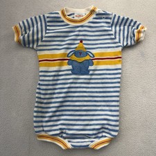 Vintage Health Tex Multicolor Stripe One Piece Infant Kids Size 12/24 Months