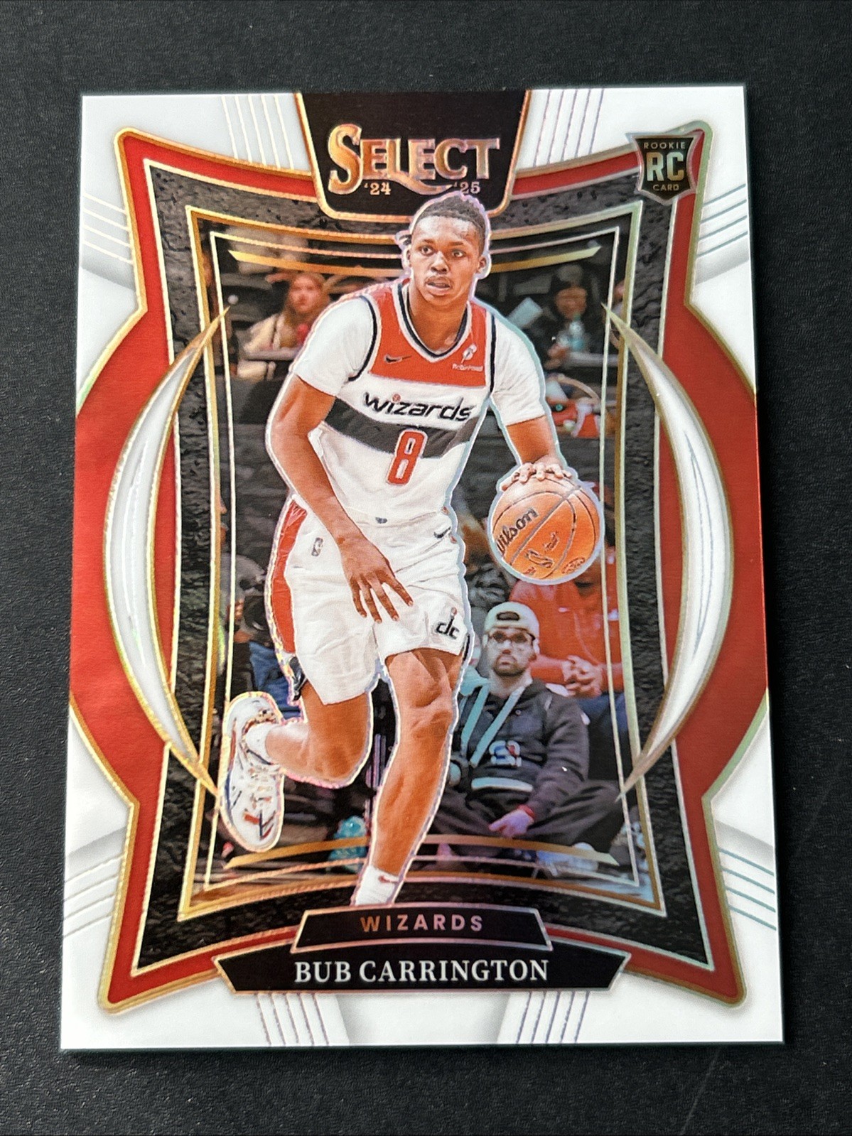 2024-25 Panini Select - Concourse Bub Carrington #81 White Prizm /149 (RC)