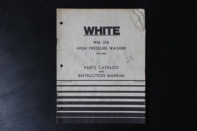 #ad Vintage WHITE WM 518 High Pressure Washer Parts amp; Instruction Manual 1974 $29.99