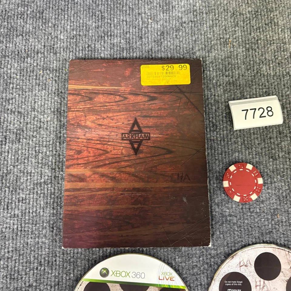 Batman: Arkham Asylum [Edición Coleccionista] Xbox 360 Estuche Original Arte En muy buena condición Foto 4 de 4