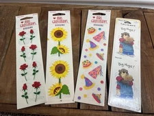Mrs. Grossman’s & Suzy’s Zoo Stickers Lot Big Hugs, Roses, Sunflowers, Birthday
