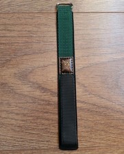 20mm ALPINE SPORT NYLON GREEN FABRIC ADJUSTABLE WATCH STRAP HOOK & LOOP