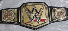 WWE Undisputed Championship Replica Belt – Engraved Plates, Leather Strap, Adult