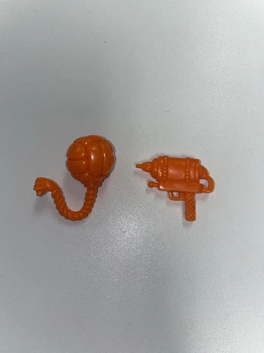 TMNT Ninja Turtles Sewer Spike Volley Donatello Orange Accessories Lot Of 2