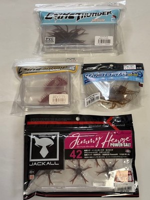 O.S.P Hide Up Jackall Set Koike Shrimp Mini Dice Rubber soft lures worms