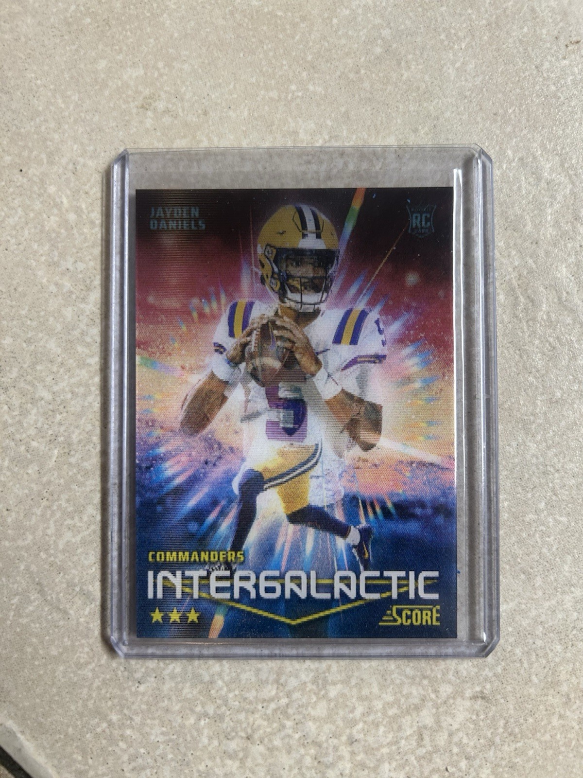 2024 SCORE INTERGALACTIC CASE HIT SSP #4 JAYDEN DANIELS RC