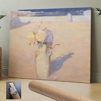 Flowers White Vase Still Life Charles Conder Sands Mustapha Algiers 30X24Inch