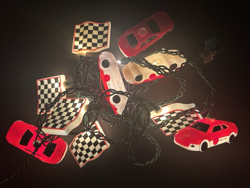 Race Day String Lights Race Cars Primal Lite 10pc Plastic 12ft Party ...