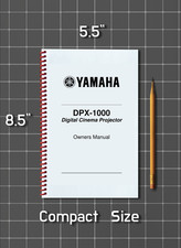 Yamaha DPX-1000 &mdash; Owners Manual User Guide &mdash; 45 Pages &mdash; Half Size 5.5x8.5