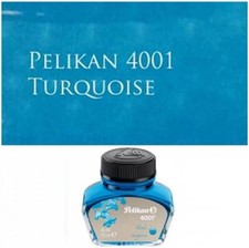 Pelikan 4001 Bottled Ink for Fountain Pens, Turquoise, 1 fl oz, Turquoise