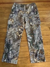 Game Winner 6 Pocket Camo Pants Adjustable Waist 100% Cotton Men’s L Large