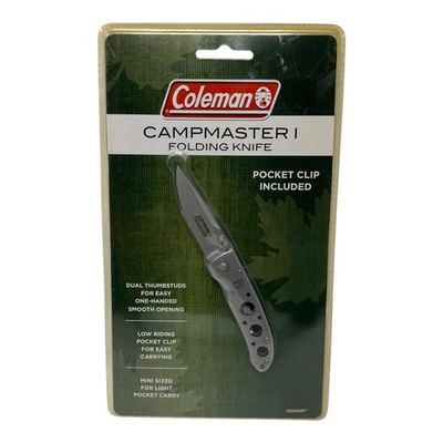 #ad #ad Coleman Campmaster I Folding 5quot; Pocket Knife Dual Thumbstuds Pocket Clip Model $29.99
