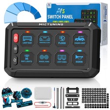 8 Gang Car Switch Panel Blue Led Multiple Modes Onoff Toggle Relay Control Box 8 Gang Car Switch Panel Blue Led Multiple Modes Onoff Toggle Relay Control Box
