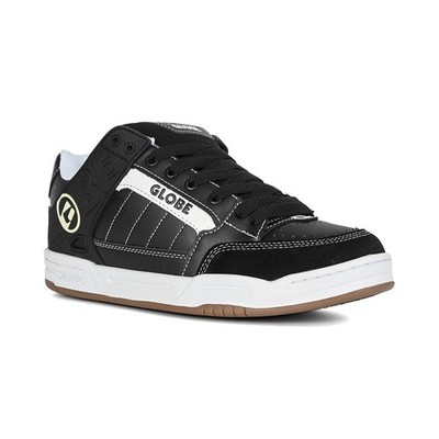 Globe Tilt Skateschuhe - Schwarz/Weiß/Stitch
