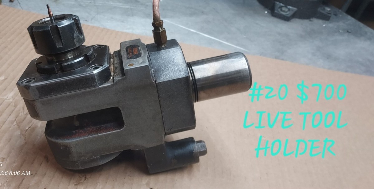 MAZAK LIVE TOOL HOLDER. COMPATIBLE WITH OUR MAZAK SUPER QUICK TURN