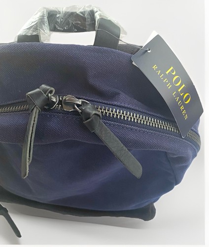 Polo Ralph Lauren Men's Big Pony Navy/Black Canvas Backpack $195 NWT - Picture 6 of 12