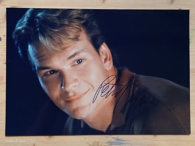 Patrick Swayze Autogramm. 20 mal 30 cm. Hand Signiert. Ghost.  Dirty Dancing