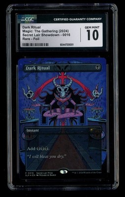 ***CGC 10 FOIL Dark Ritual Secret Lair Showdown (Only 4 Exist)*** MTG ...