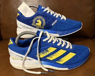 Adidas Adizero Boston Marathon 9 Running Shoe Blue Yellow 2021 Womens 8.5 GZ2942