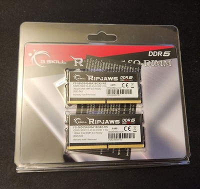 G.Skill Ripjaws 32 GB DDR5 5600 CL40 SODIMM XMP Laptop Memory