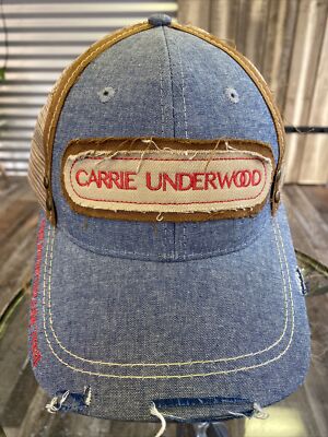 Carrie Underwood Storyteller Tour Distressed Denim Hat (2016) Concert Merch s-l400.jpg main image 2