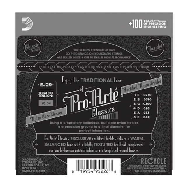 D'Addario EJ463D ProArte Nylon Classical Guitar Strings,, 42 OFF