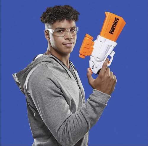 NEW! Nerf Gun Fortnite Elite Dart Official Battle SR Blaster New Hammer Action - Picture 3 of 6