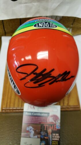 NIB SIGNED AUTO JEFF GORDON SIMPSON MINI HELMET ROOKIE OF YEAR 1993 JSA COA - Picture 2 of 10