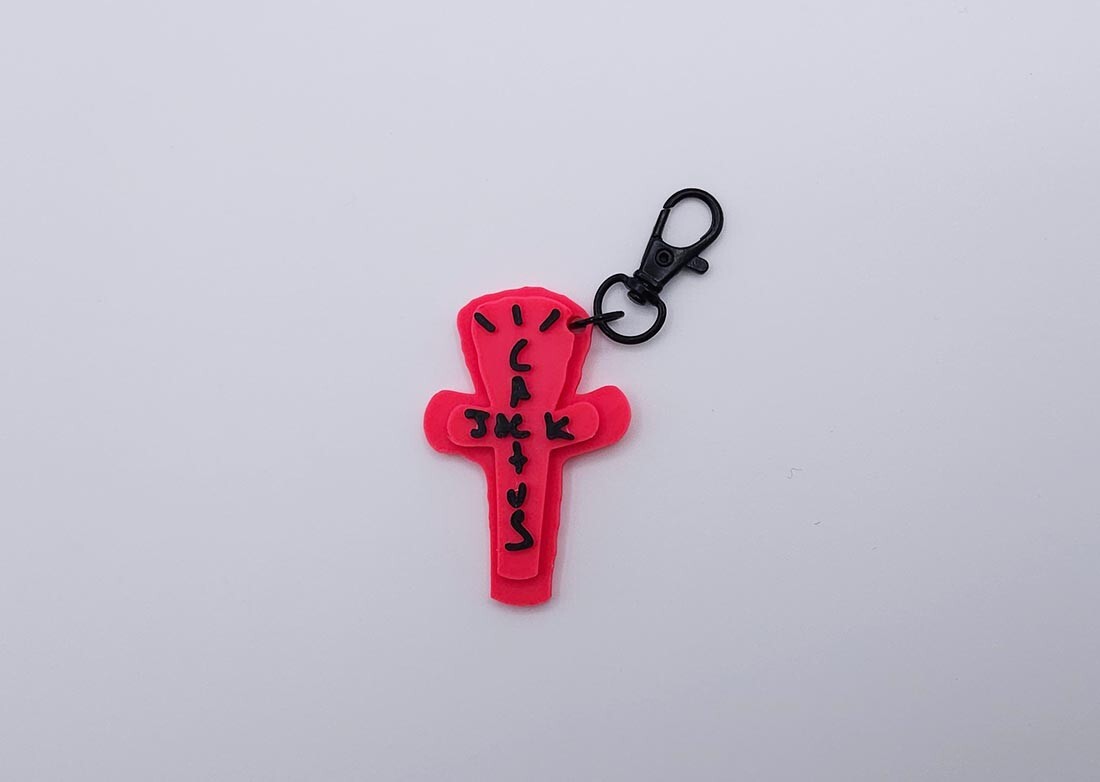 小物 Cactus Jack For Fragment Charm Keychain Cactus Jack Travis Scott X Fragment Design 3 Charms Keychain