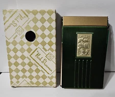 Vintage Park Sherman Nautical Portable Metal Memo Pad, w/Original Box & Pencil