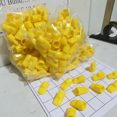 CAPLUGS Qty 75: Alliance Vinyl CaPlug VFC-521-8 Yellow Cap w/ Pull Tab .500" ID