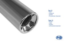 Fox Auspuff Sportauspuff Endschalldämpfer für BMW E46 316/ 318 Touring 1,6 77kW