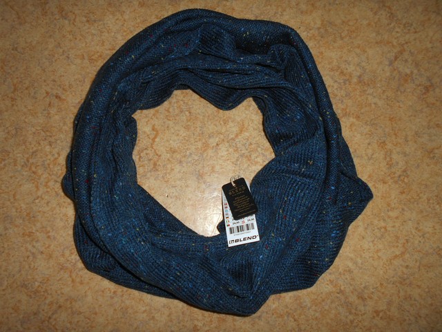 Neu Top Marken Herren Loop Schal Blau Blend One Size Ebay