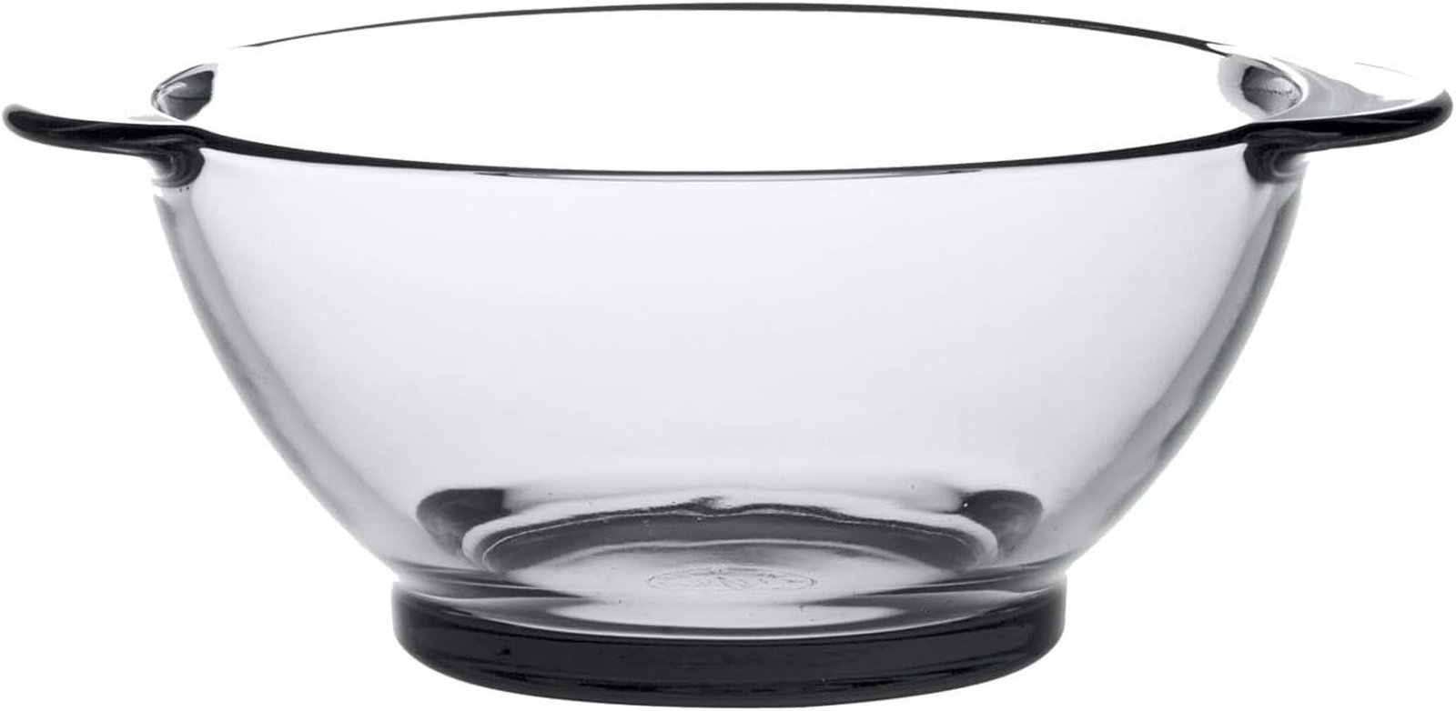 Duralex Lys 18oz French Soup Bowls with Handles, Set of 6, Clear Tempered Glass