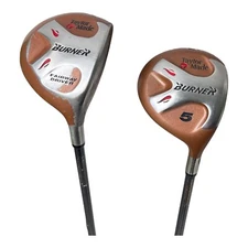 TaylorMade Burner Set Fairway Driver R-Flex & 5 FW Wood S-Flex Bubble Shafts RH