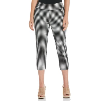 Rafaella High Stretch Fabric Comfort Elastic Waistband Pull-on Capri-Womens 18