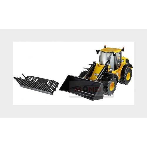 1:32 BRITAINS Jcb 4195 Ruspa Gommata Tractor Scraper Yellow Black LC43223 Model - Picture 2 of 2