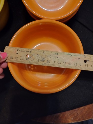 Organge & Yellow Fiestas Soup And Fruit Bowls - Picture 11 of 13