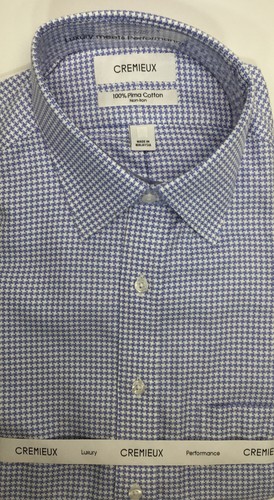 Cremieux Pima Cotton Dress Shirt, Blue 