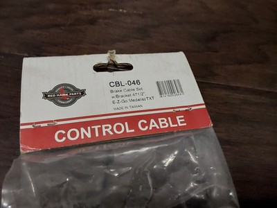 Red Hawk Parts Brake Cable Set w/ Bracket CBL-046 47-1/2'' E-Z-Go Medalist/TXT