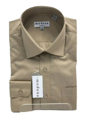 modena big and tall dress shirts Modena Men's Classic Fit Short-Sleeve Dress Shirt