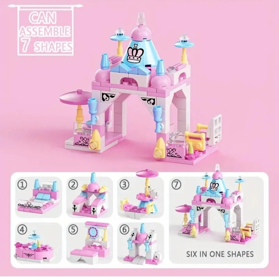 6 in 1 Building Blocks Garden Castle Brand Compatible Great Gift For Girls 6+ - Image 3 of 4