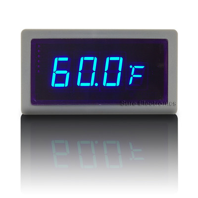 0.56  Auto Car Meter Thermometer Digital Blue LED Ext. DS18B20（-67~257°F）