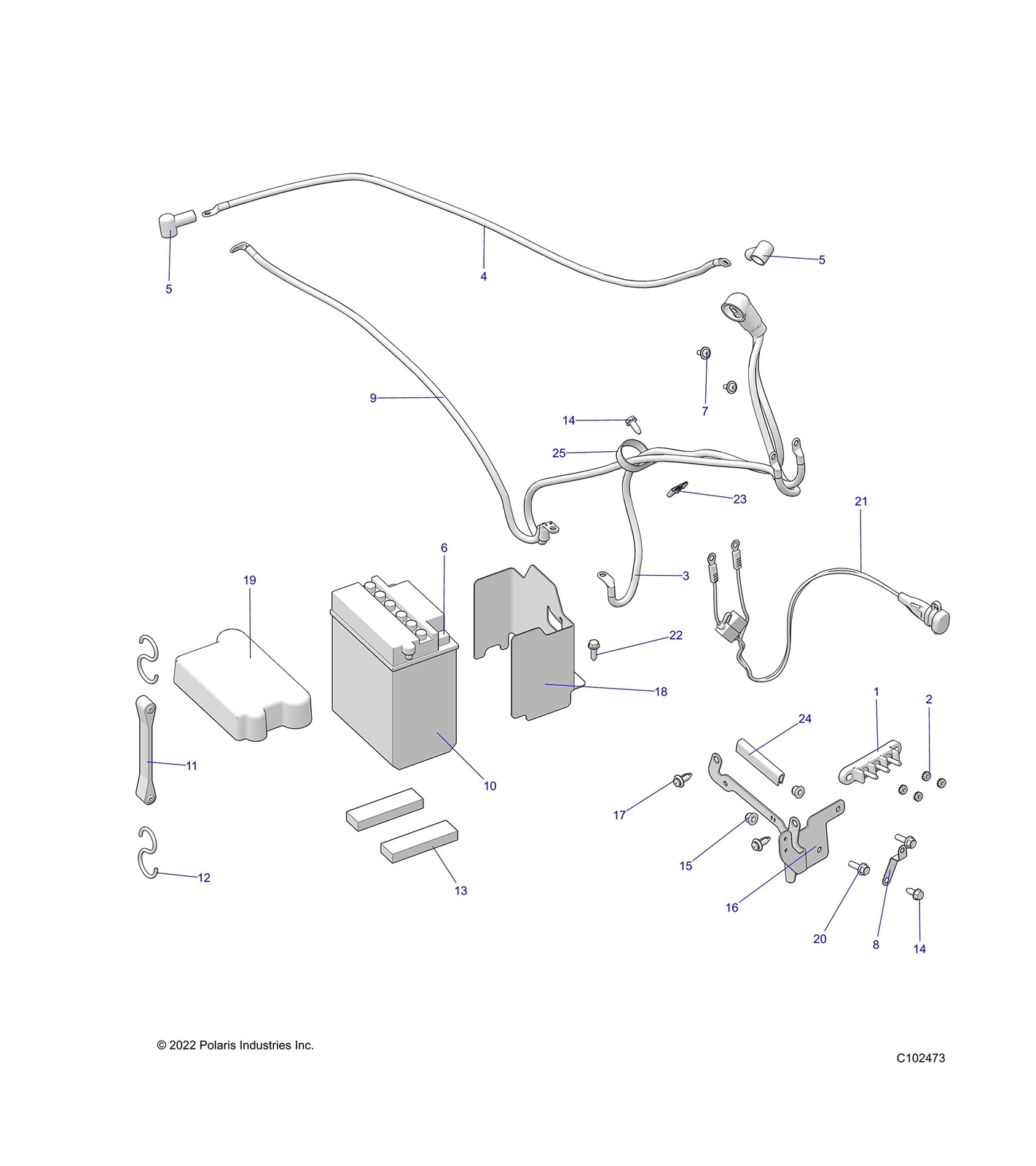 Polaris ATV Sealed Battery 14 Amp Hour Type Etx15, Part 4011138 eBay