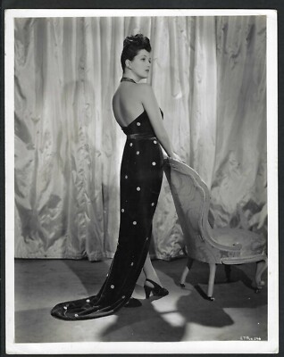UNKNOW HOLLYWOOD ACTRESS ELEGANT DRESS STUNNING VINTAGE ORIGINAL PHOTO
