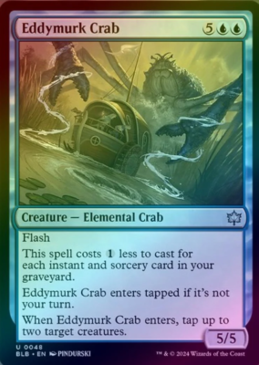 Eddymurk Crab - FOIL - NM MTG BLB - Bloomburrow 0048 | eBay