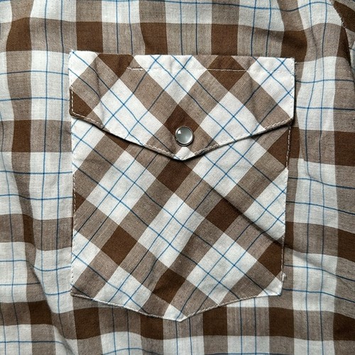 Sand & Sage Vintage Western Short Sleeve Pearl Snap Button - Medium - Picture 5 of 6