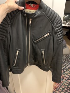burberry leather jacket